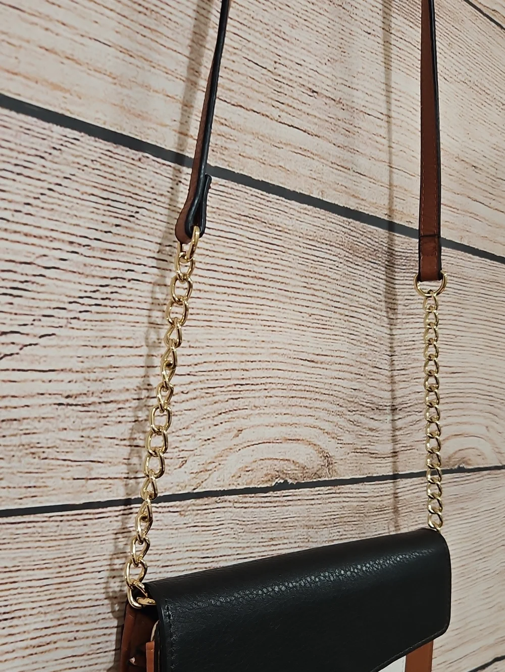 💟 Anne Klein Accent Brown and Black Small Crossbody Bag